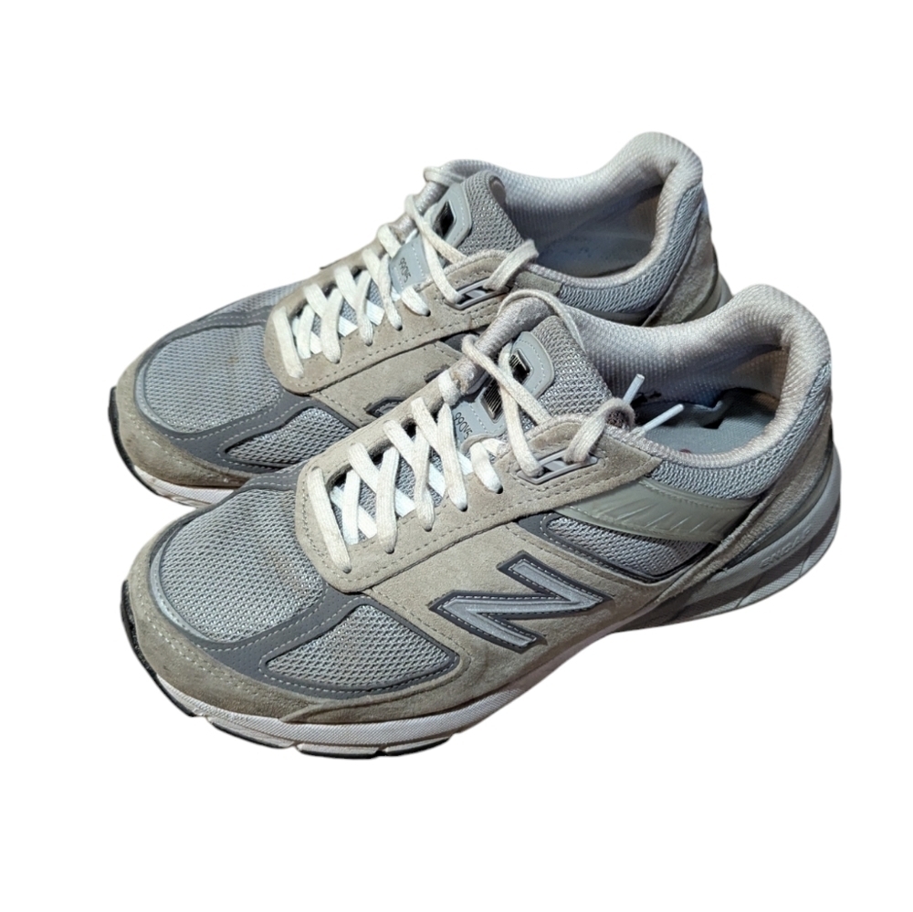 New Balance 990v5 Sneakers Castle Rock Grey Size 8 No Insoles Grunge Dad Shoe